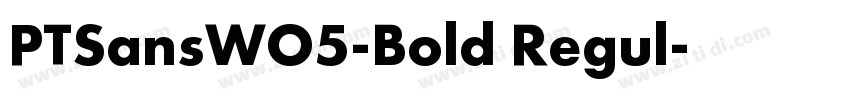 PTSansWO5-Bold Regul字体转换